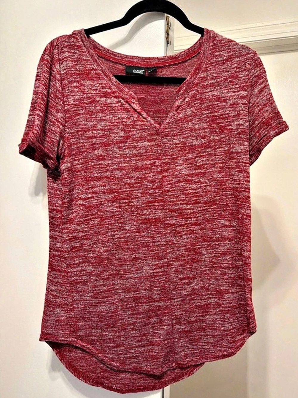 Ana Women's Red Short Sleeve Top